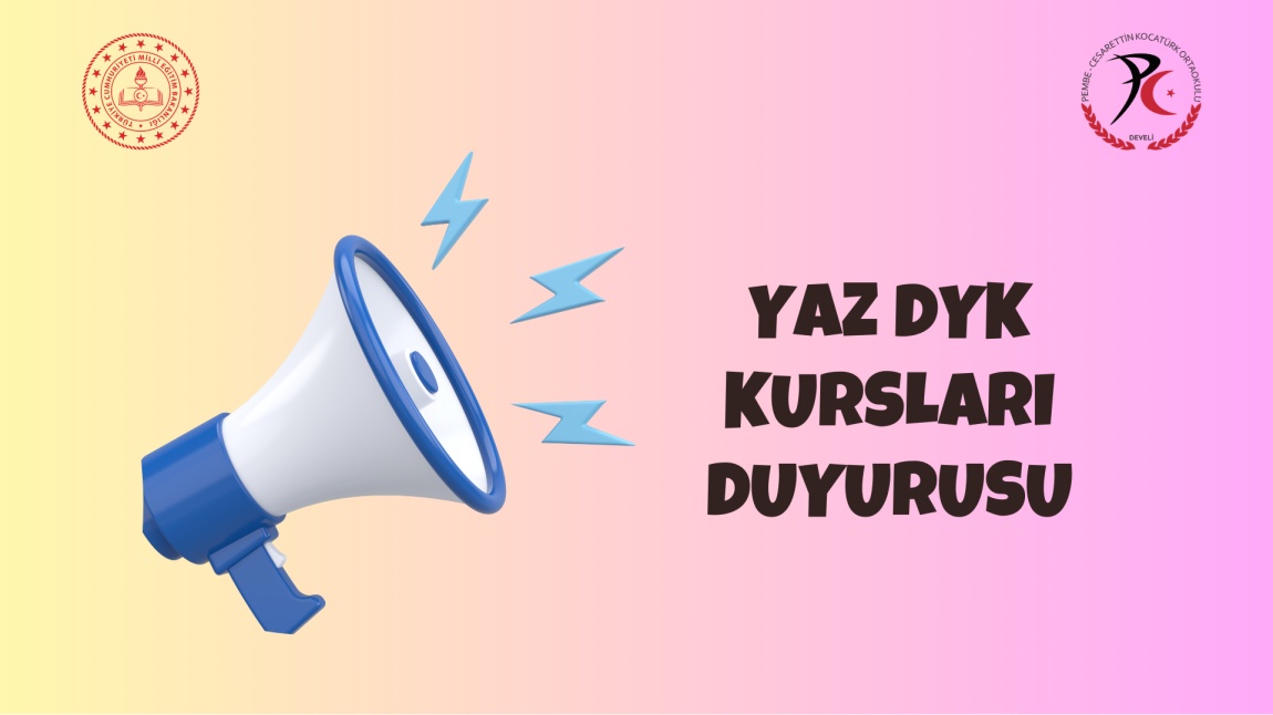 2025 Yaz Dönemi DYK Kursları